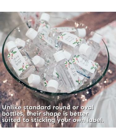 HULISEN 24 Pack 2 oz Clear Empty Hand Sanitizer Bottles | Travel Size Containers with Flip Cap | Refillable for Hand Sanitizer - Baby Shower Favor | Not for High Viscosity Liquids - Buy Online on SooperMarket.com
