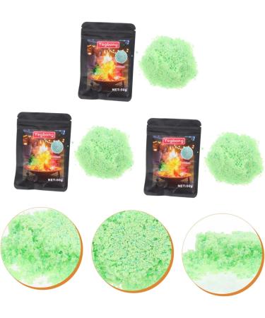 PRETYZOOM 3 Packs Campfire Powder Sales Today Clearance Today Today Clearance Garden Decoration Fire Packets Long Burn Small Fire Pit Outdoor Flame Powder Mineral Powder Party Supplies Beach - Buy Online on SooperMarket.com