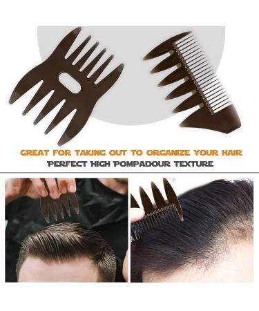 Professional Hair Styling Comb and Brush Set for Men - Ideal for Quiff, Pompadour, Dry & Wet Styling - All Hair Types & Styles - Buy Online on SooperMarket.com