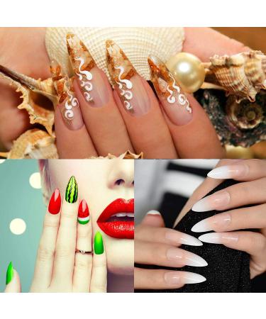 Kalolary 120PCS Gel Nail Dual Forms Set | Nail Art Stickers, Brush, File & Clips | Acrylic Nails Extension Kit - Buy Online on SooperMarket.com