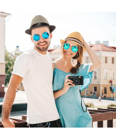 Ultrafun 3 Pack Straw Fedora Hat for Men Women - Classic Gangster Trilby Panama Sun Hat Set - Buy Online on SooperMarket.com