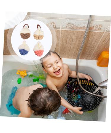 Buy Angoily 8 Pcs Bath Ball Set - Exfoliating Flower Shower Scrubber for Soft Skin | International Shipping Available - Buy Online on SooperMarket.com