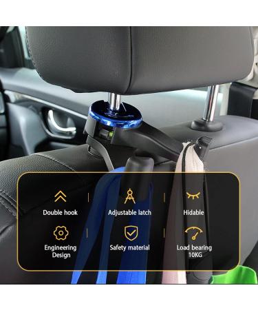 VIILICH 2-in-1 Car Headrest Hook & Smartphone Holder - Multifunctional Rear Seat Organizer (Blue) for International Shipping - Buy Online on SooperMarket.com