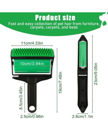 Stick It Silicone Reusable Lint Roller - Best Animal Hair Remover for Clothing & Car Seats | International Shipping Available - Buy Online on SooperMarket.com