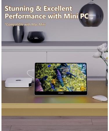 INNOCN Portable Monitor 15.6" OLED 1080P FHD USB C Laptop Monitor HDMI Computer Display HDR Gaming Monitor w/Detachable Stand & Speakers - 15A1F - Buy Online on SooperMarket.com