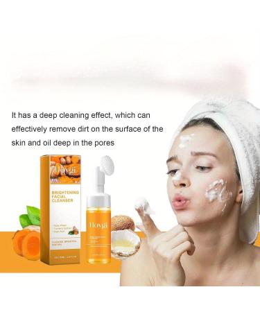 Turmeric Facial Cleanser - Foaming Face Wash for Deep Cleansing 100ml | Suitable for All Skin Types - Buy Online on SooperMarket.com