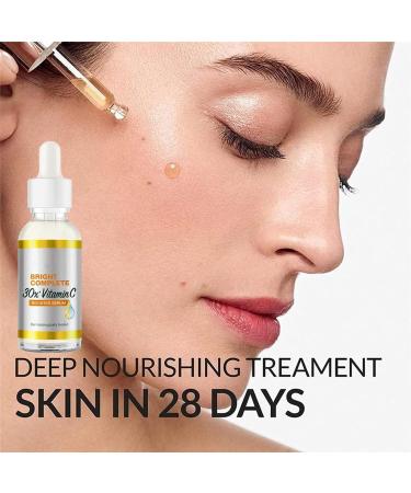Shefave Vitamin C Serum for Face - Dark Spot Remover - Face Serum with 30x Vitamin C and Hyaluronic Acid - Anti-Dark Spot Serum - Fading Dark Spots for Tired Pale Skin - Buy Online on SooperMarket.com
