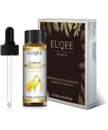 EUQEE Ylang Ylang Oil 10ml - Pure Natural Aromatherapy Essential Oil for Home Relaxation | Diffuser & Humidifier Use - 10.00 ml (Pack of 1) - Buy Online on SooperMarket.com