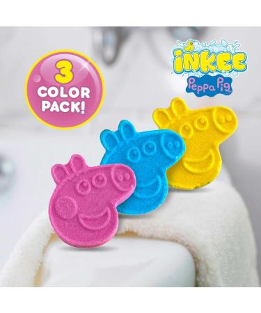 INKEE Peppa Pig Mini Bath Bombs - Kids Pack of 10 | 30 Fun Colors Almond Oil & Strawberry Fragrance | Ideal for Bath Time Play - Buy Online on SooperMarket.com
