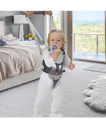 IULONEE Baby Walking Harness Breathable Mesh Handheld Toddler Helper Assistant Child Walker Help Standing Up and Walking Belt Learning Helper Infant Safety Harness for 7-24 Month Baby (Mesh Grey) - Buy Online on SooperMarket.com
