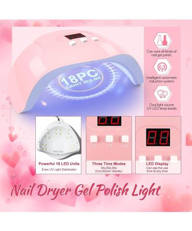 COSCELIA Poly Nail Gel Kit with UV Light 36W - 6pcs Extension Gel Set for Color Changing & Glitter Nails - Beginner Manicure Kit with Base, Top Coat, and Slip Solution - Ideal Gift for Women and Girls - Buy Online on SooperMarket.com