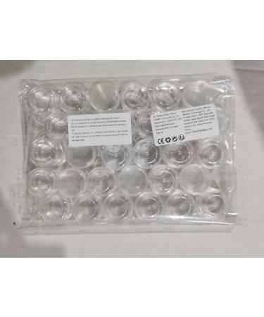 5 ml container empty container clear jar empty container cream jar 30 empty samples container samples round travel cream jar transparent cosmetic container with lid travel potty container set 30 Pieces - Buy Online on SooperMarket.com