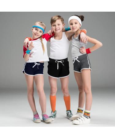 Ruisita 3 Pieces Kids Running Athletic Shorts Set - Toddler Sport Shorts for Boys and Girls 4-5T - Black, Dark Grey, Navy Blue - Buy Online on SooperMarket.com