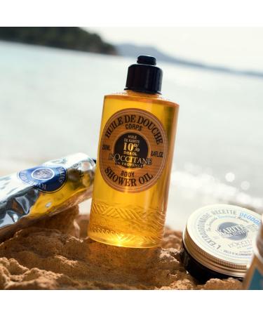 L'OCCITANE Shea Body Shower Oil - 10% Fair Trade Shea Butter - Vegan Formula - 500ml - Buy Online on SooperMarket.com