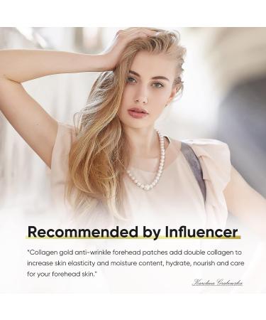 24K Gold Collagen Forehead Wrinkle Patches - Smooth Frown Lines - Buy Online on SooperMarket.com
