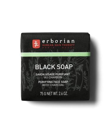 Erborian - Black Purifying Face Soap with Charcoal - Korean Skincare - 2.6 oz