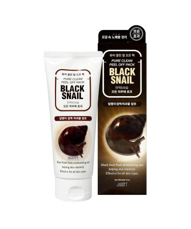 Pure Clean Peel Off Mask - Black Snail Extract for Glowing Skin | International Shipping Available - Buy Online on SooperMarket.com