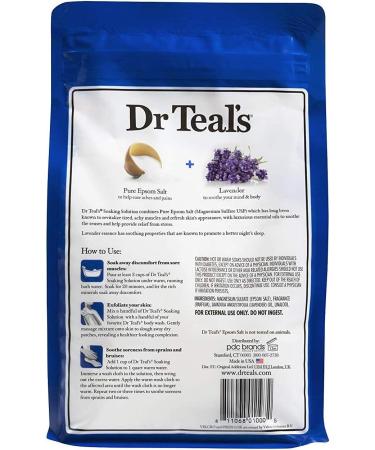 Dr. Teal's Epsom Salt Bath Variety Gift Set - Lavender & Coconut Oil, 3lbs Each - Buy Online on SooperMarket.com