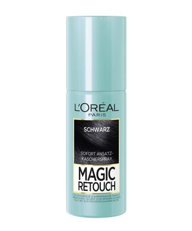 L'Or al Paris Magic Retouch 75ml Black Paint Sprays Pack of 1 black 75 ml (Pack of 1)