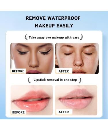 Trendyfave Lip & Eye Makeup Remover Cleansing Oil Makeup Remover For Sensitive & Dry Skin Waterproof Mascara Remover Moisture Deep Cleansing Oil Pure And Light Oil Cleanser With Aloe & Vitamin B5 - Buy Online on SooperMarket.com