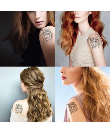 Dopetattoo Medusa Tattoo Temporary Fake Tattoos - 6 Sheets for Women, Men, Children, Boys, and Girls - Buy Online on SooperMarket.com