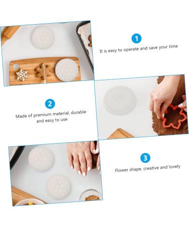 Alipis 4 Pcs DIY Silicone Mold Candle Molds Silicone Molds Mini Cakes Soap DIY Baking Mold Cake Mold Fudge 8X8X1.5CMx2pcs Whitex2pcs - Buy Online on SooperMarket.com