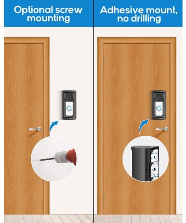 ZHANDEYUA Anti-Theft Video Doorbell Mount - Black - Buy Online on SooperMarket.com