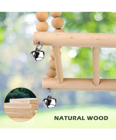 Buy 13-Part Natural Wood Parrot Toys - Bird Swing Climbing & Grinding Accessories for Budgies & Canaries - International Shipping Available - Buy Online on SooperMarket.com