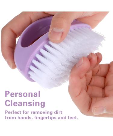 Cobee Hand Nail Brush 2-Pack | Durable Stiff Bristles Nail Cleaner for Men | Deep Cleaning Scrubber (Green & Purple) - International Shipping Available - Buy Online on SooperMarket.com