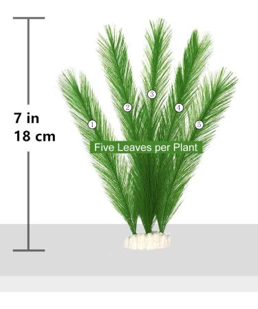 Begondis Artificial Aquarium Plants - Silk Green Aquatic Decor Safe for Fish & Pets (18cm) - International Shipping Available - Buy Online on SooperMarket.com