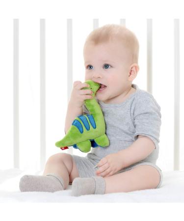 SIGIKID 42300 Squeaky Dino Red Stars - Soft Baby Toy for Girls & Boys Recommended from Birth - Perfect Gift - Buy Online on SooperMarket.com