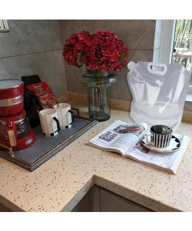 Soddeph 1.3 Gallon Collapsible Water Container Bag  BPA Free Food Grade Clear Plastic Storage Jug for Sport Camping Riding Mountaineer Freezable Food Grade (1.3 Gal  4-pack) 1.3 Gal/5L--4-pack - Buy Online on SooperMarket.com