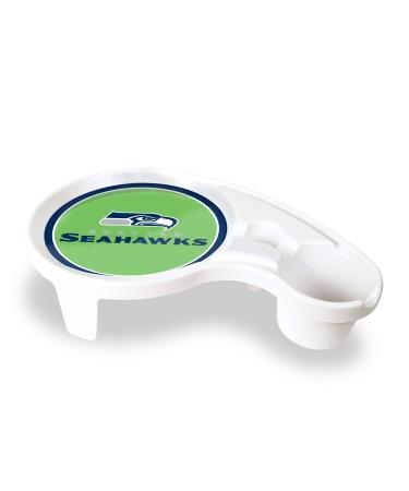 Duck House NFL Seattle Seahawks One Handed Party Tray 1 Piece White
