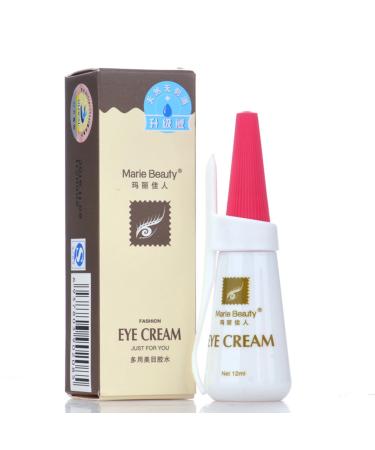 JIAHAO New Professional EYE Waterproof False Eyelashes Adhesive Marie Beauty Premium Edition Eyelashes Glue - Clear White 12ml