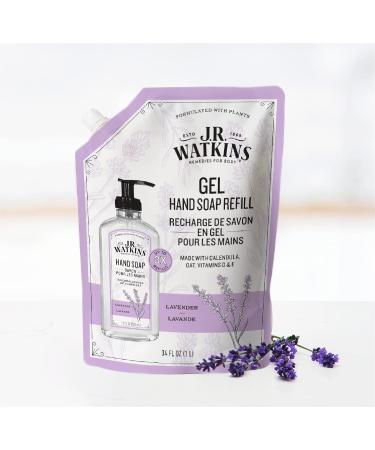 J.R. Watkins Lavender Gel Hand Soap Refill 34 Fl Oz (Pack of 3) | Moisturizing, All Natural, Alcohol-Free, Cruelty-Free | USA Made Hand Wash - Buy Online on SooperMarket.com