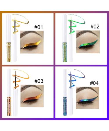 Chameleon Liquid Eyeshadow Set | 6 Metallic Glitter Shades | Long Lasting & Waterproof | Multichrome Makeup - Buy Online on SooperMarket.com