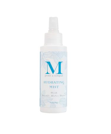 Martine: Pure & Simple Facial Mist Spray to Hydrate Tone and Soften Skin Setting Spray Made With Double Helix Water Moisturizing Hyaluronic Serum and Soothing Rose Oil (4 oz)