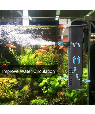 Flintronic 4W Adjustable Aquarium Internal Filter - 300L/H Water Pump for 60L Aquariums | Efficient & Easy Maintenance - Buy Online on SooperMarket.com