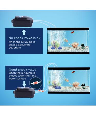 Nobleza Quiet 8W Aquarium with Double Valve & Adjustable Air Pump Efficient 2*3.5L/MIN Oxygen Supply - Buy Online on SooperMarket.com