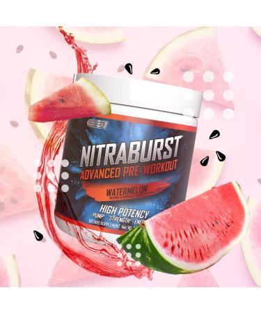 Giant Sports Nitraburst Advanced Pre-Workout - Watermelon Flavor - 30 Servings (10.6 Oz) - Buy Online on SooperMarket.com