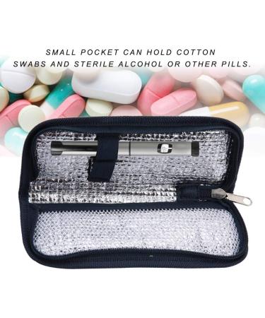 Diabetic Insulin Cooler Bag - Portable Travel Case for Insulin Pen & Supplies (Dark Blue) - Buy Online on SooperMarket.com