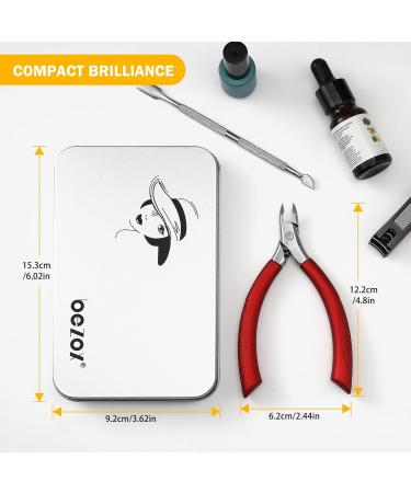 BEZOX Professional Cuticle Clipper - Half Jaw (5mm) Precision Cutters with Silicone Handle for Expert Manicures | Premium Red Nail Tool for Salon-Worthy Finish - Buy Online on SooperMarket.com