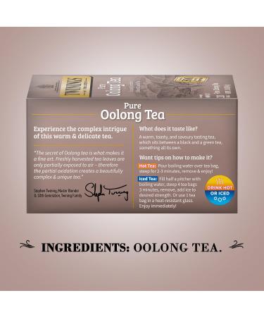 Buy Twinings Pure Oolong Tea - Golden Caffeinated Tea Bags (20 Count) - Best International Shipping - Buy Online on SooperMarket.com