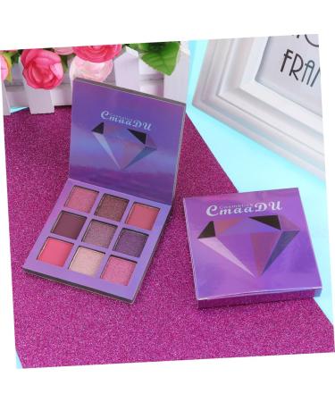 Healvian 3pcs 9 Women Eye Shadow Eyeshadow Makeup Palette Metallic Eye Shadow Palettes Purple - Buy Online on SooperMarket.com