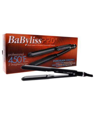 Porcelain Ceramic Straightening Flat Iron - BP9561 by BaBylissPRO for Unisex - 2 Inch Flat Iron