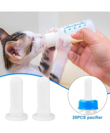 Shenrongtong K tzchnippel: 20-Piece Pet Still Nipple Feed Set for Kittens Puppies & Lizards - Transparent Bottle Nipple for Easy Feeding - Buy Online on SooperMarket.com