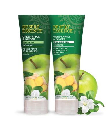 Desert Essence Green Apple & Ginger Conditioner - 8 Fl Oz - Volumizing & Moisturizing for Fine Hair - Buy Online on SooperMarket.com