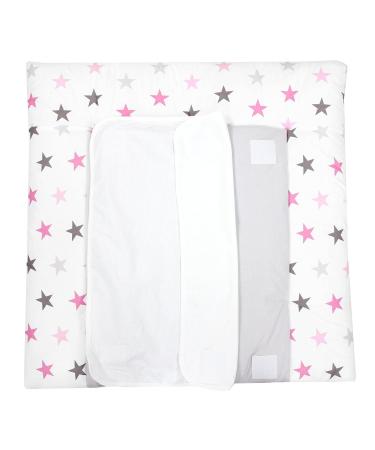 Tuptam Wrap Edition - 2 Terry Moves Stars Pink/Gray 70x70 cm - International Shipping Available - Buy Online on SooperMarket.com