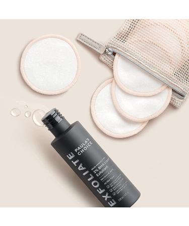 Paula's Choice 2% BHA Salicylic Acid Exfoliant Duo with Reusable Cotton/Bamboo Pads - Toner, Exfoliant, Makeup Remover - Eco-Friendly, Fragrance-Free, Paraben-Free - Buy Online on SooperMarket.com