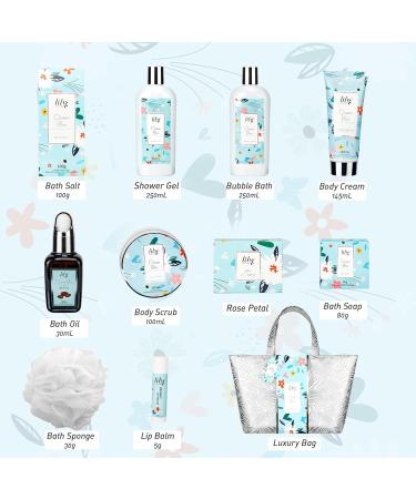 Fresh Ocean Bliss Spa Gift Basket Set for Women | Perfect Bath & Body Gifts for Christmas Birthdays & Mother's Day - Buy Online on SooperMarket.com